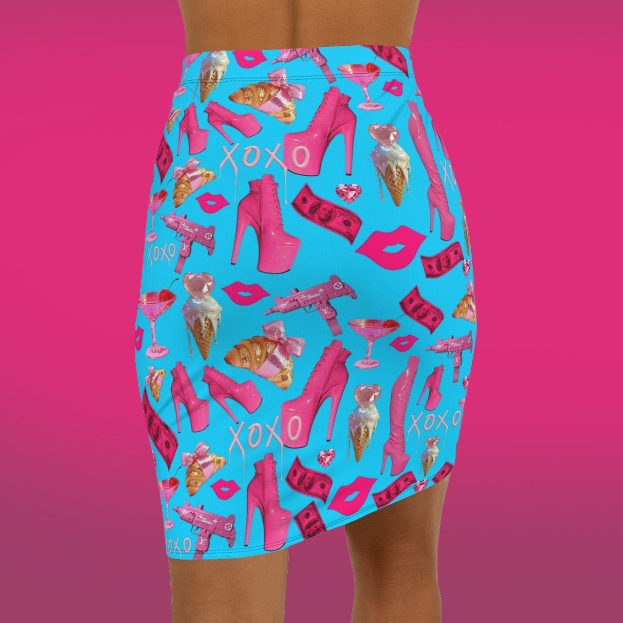 HELLA BLUE Pensil Skirt