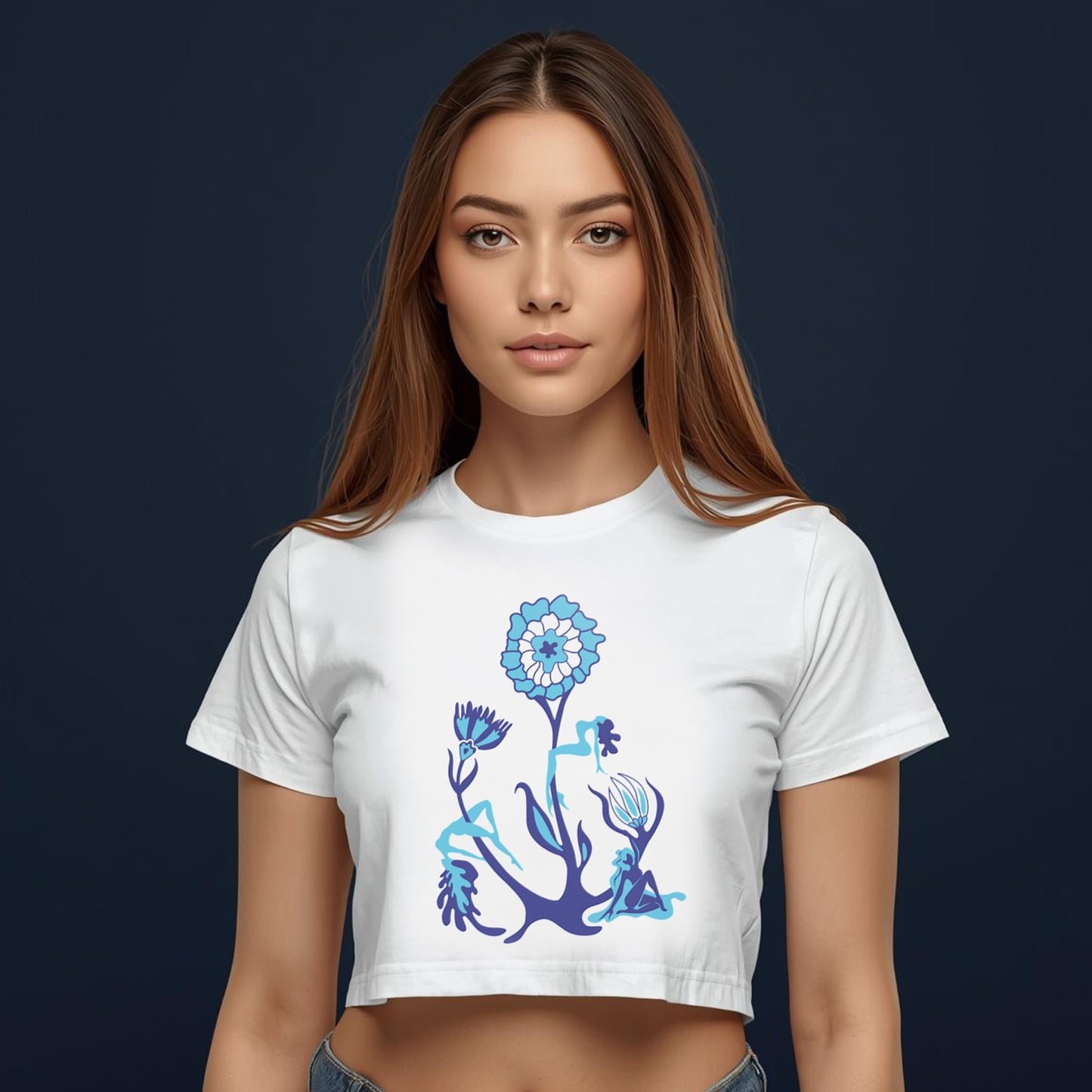 Blue Heaven Crop Tee