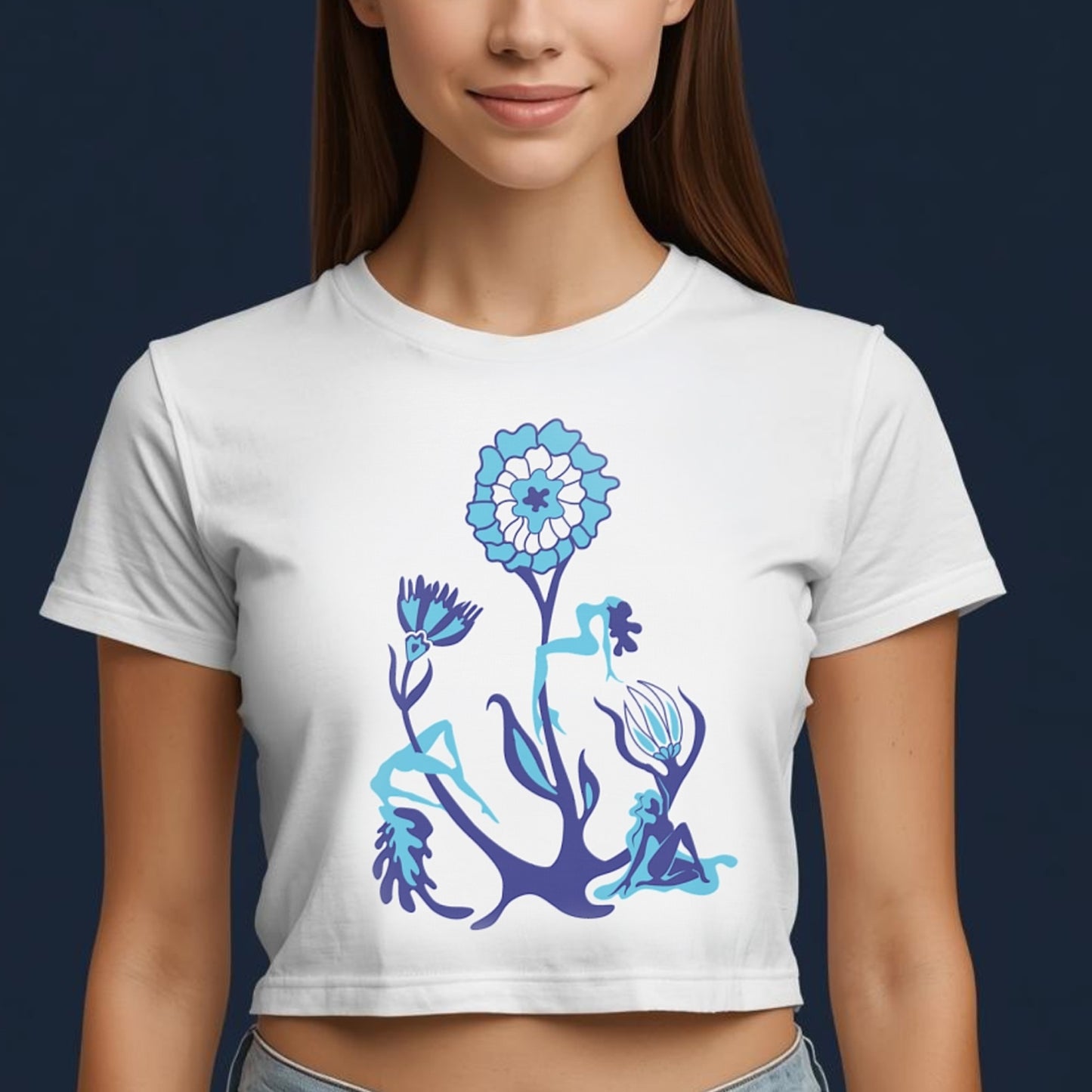 Blue Heaven Crop Tee